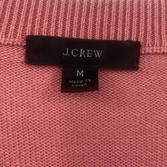 J Crew Crewneck Sweatshirt Cotton Cashmere Pullover Weathered Rose Pink Medium - Picture 6 of 10